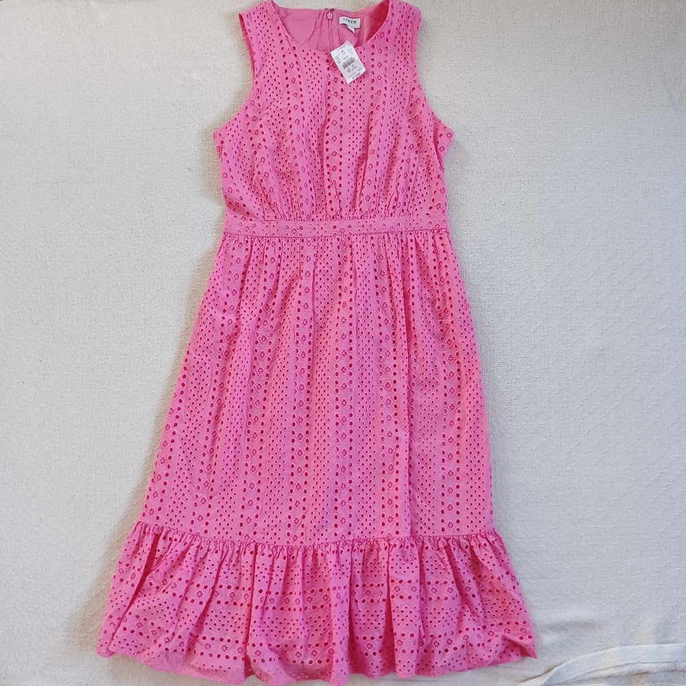 J.crew ♡ eyelet tiered dress